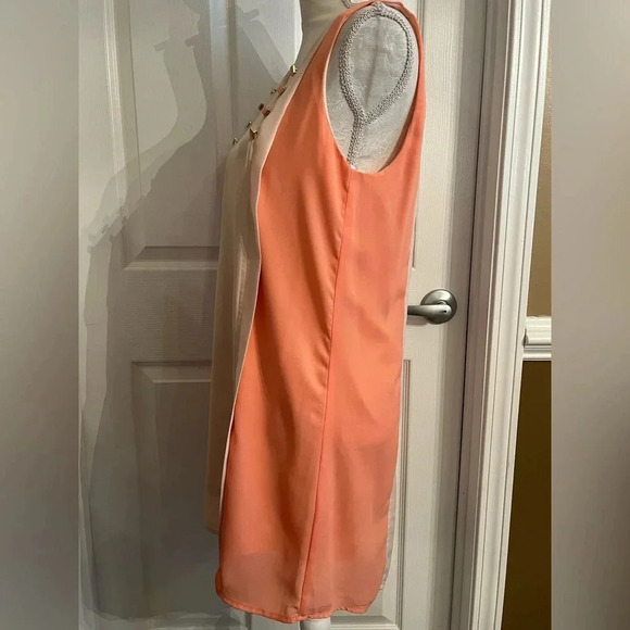 Blu Pepper Cream Orange‎ Boho Camisole Top/mini dress size Small fall colors - Picture 9 of 13